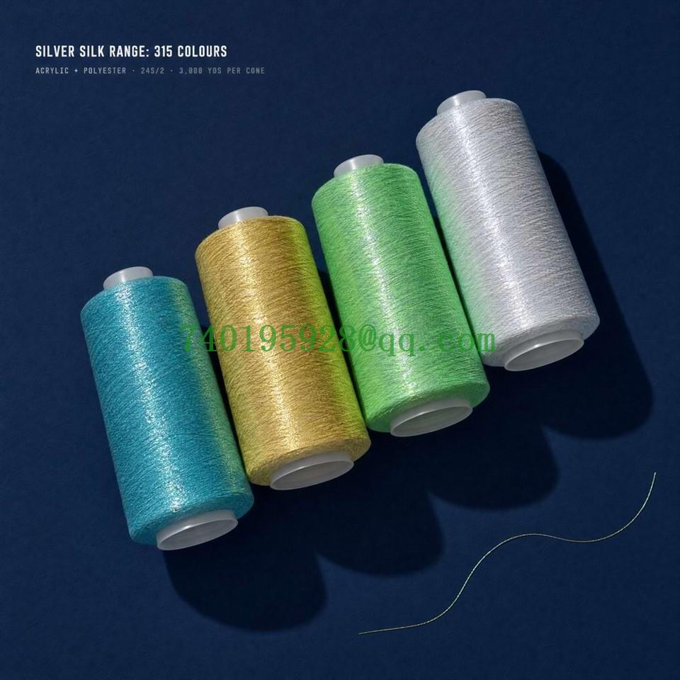 Gold And Silver Metallic Embroidery Thread | 315 Colors factory Gold And Silver Metallic Embroidery Thread | 315 Colors factory