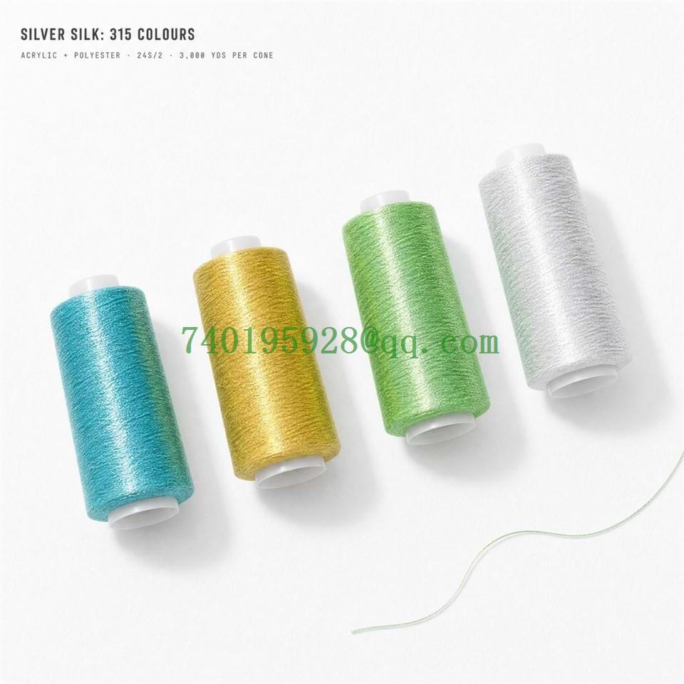 Gold And Silver Metallic Embroidery Thread | 315 Colors suppliers Gold And Silver Metallic Embroidery Thread | 315 Colors suppliers